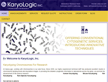 Tablet Screenshot of karyologic.com